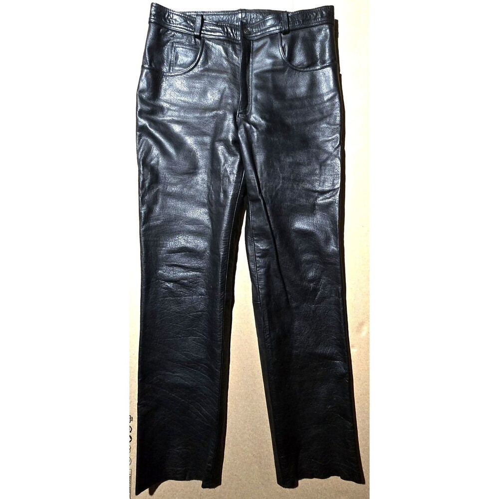 Xelement Leather Motorcycle Pants Black Mens Size 34 Advanced Motorcycle Gear